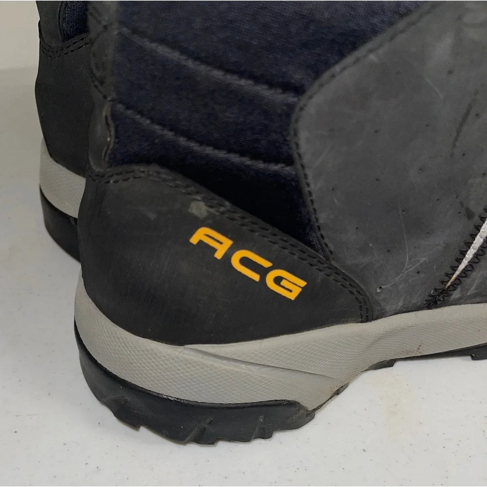 Nike ACG Air Mens Hiking Boots Black Grey Red 305313-071 Vintage 2004 Size 10.5